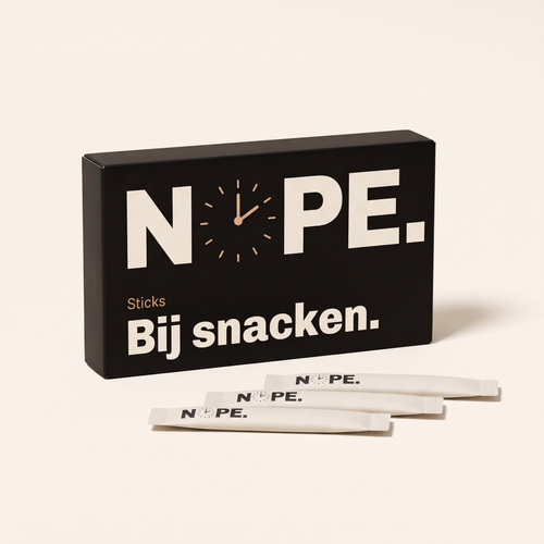 NOPE. Sticks doos met sticks, bij snacken